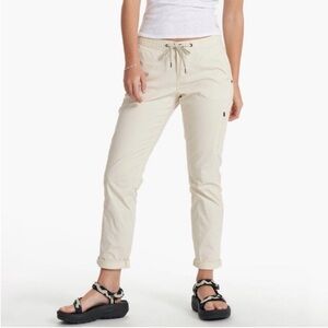 Vouri Ripstop Cream Drawstring Pants